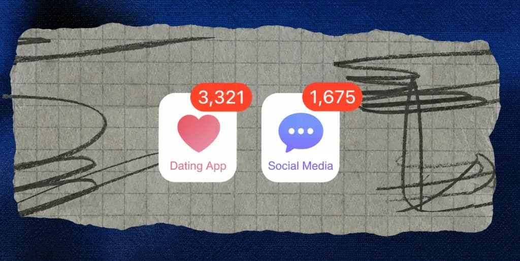 App di dating e social piene di notifiche