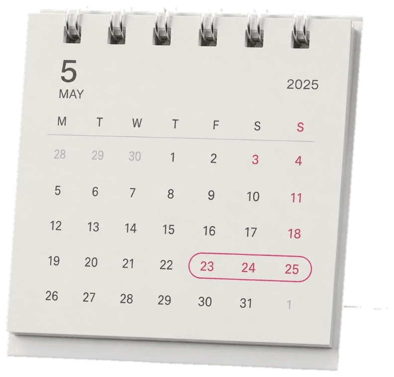 Calendario per fissare l'incontro