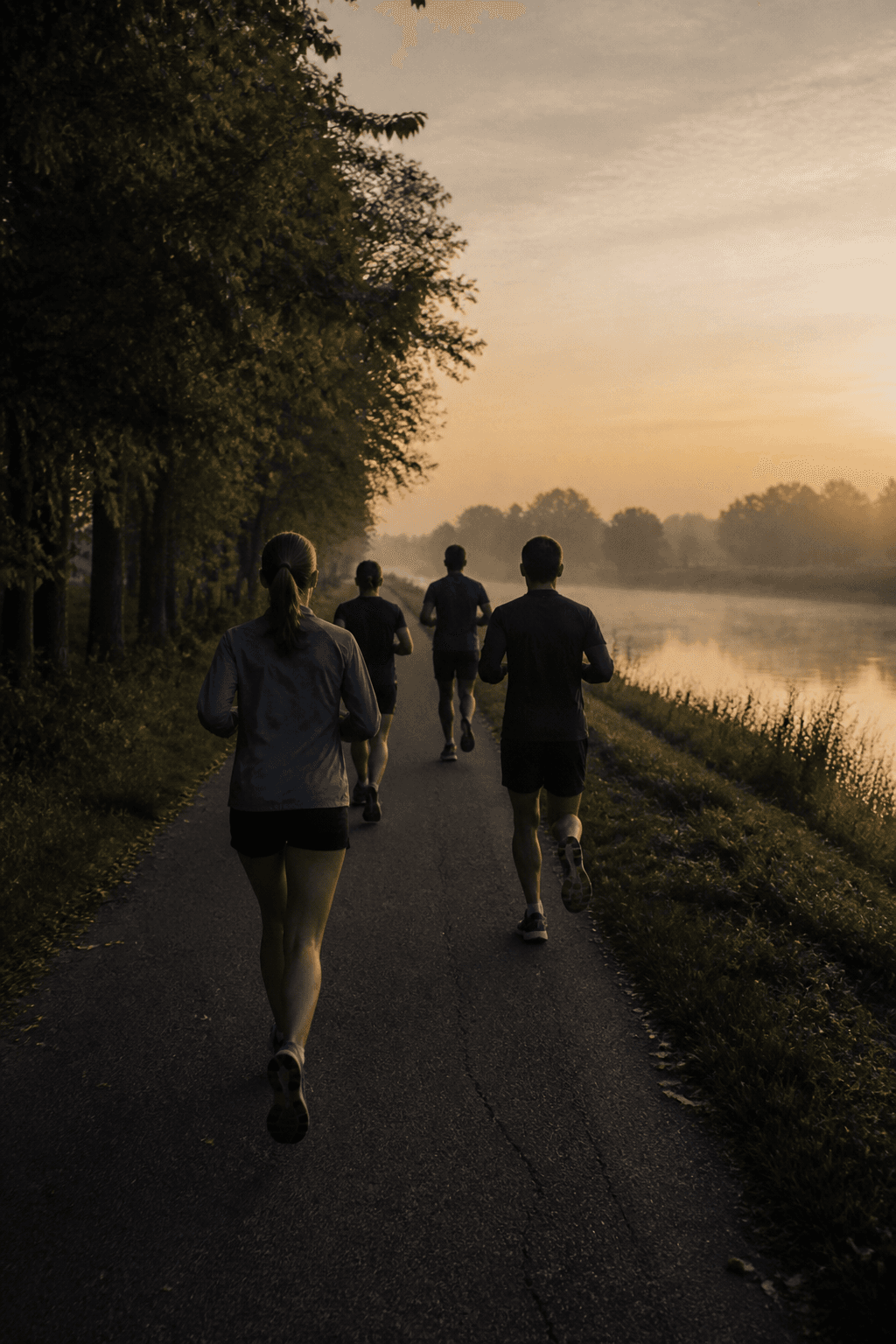 Running club lungo il Po